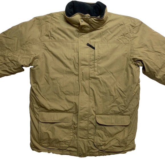 LL Bean Jacket Mens L Reg Olive Green Parka Goose Down Puffer Coat - Picture 1 of 15